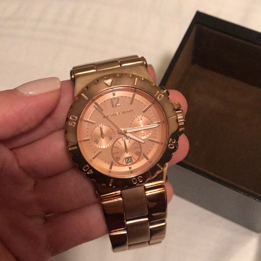 Michael Kors Watch Women's Dylan Rose Gold-tone